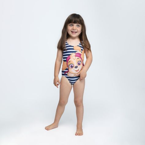 Traje de Baño Niña Skye Tierna Azul Paw Patrol-1