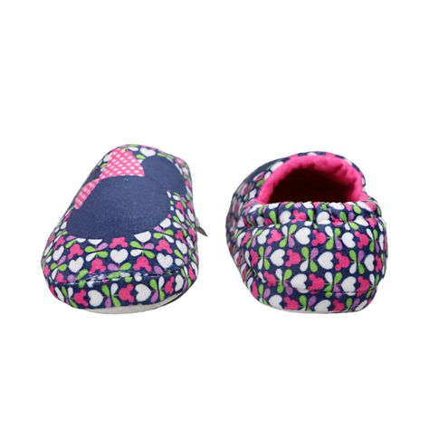 Pantufla Niña Minnie Head Rosado Disney-2