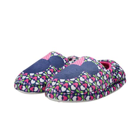 Pantufla Niña Minnie Head Rosado Disney-0