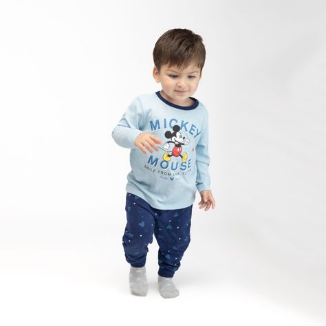 Pijama Niño Mickey Happy Walk Azul Disney-0