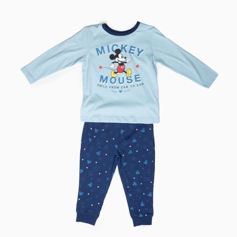 Pijama Niño Mickey Happy Walk Azul Disney-2
