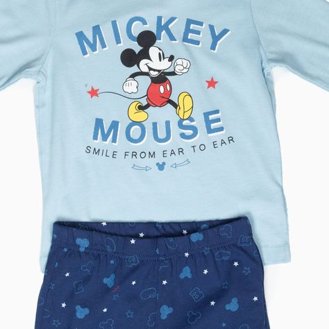 Pijama Niño Mickey Happy Walk Azul Disney-4