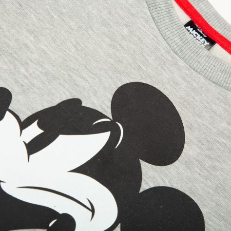 Poleron Niña Fruncido Gris Mickey Disney-2