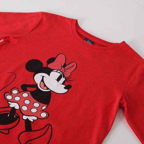 Polera Manga Larga Niña Minnie Chic Rojo Disney-1