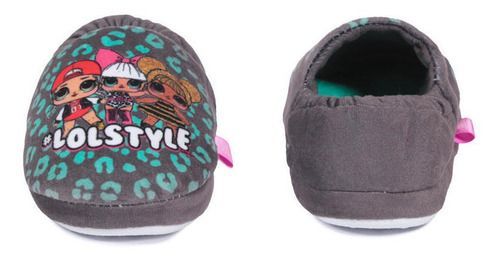 Pantufla Niña Style Gris LOL-1