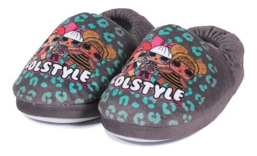 Pantufla Niña Style Gris LOL-0