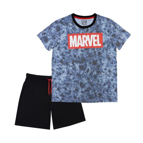 Pijama Hombre Capitan America Shield Azul Marvel-0