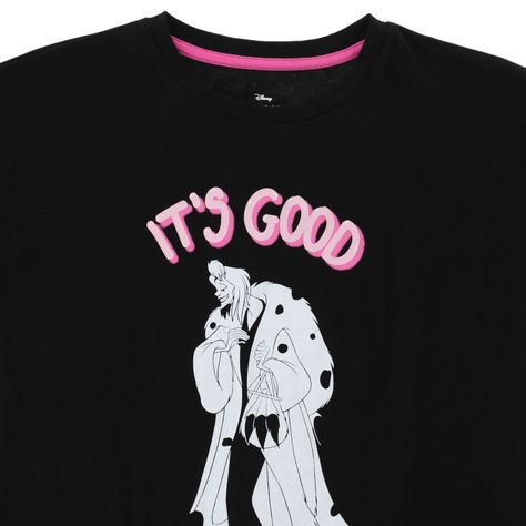 Polera Niña Villanas Good to be Bad Negro Disney-1