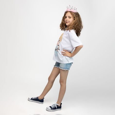 Polera Niña Cenicienta Blanco Disney-1