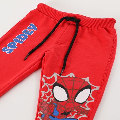 Pantalon de Buzo Niño Spidey Saltando Rojo Marvel-2