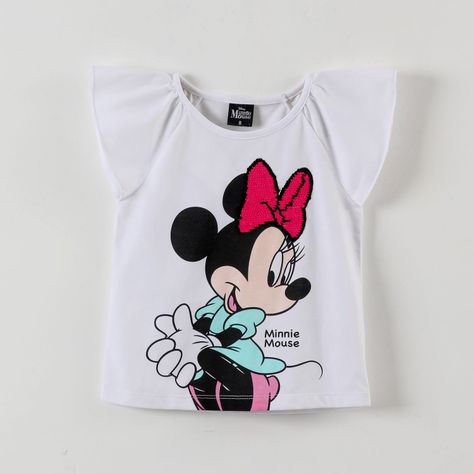 Polera Sin Manga Niña Minnie Blanco Disney-0