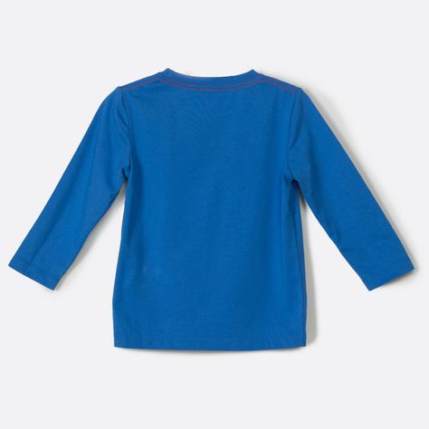 Polera Manga Larga Niño Selfie Mickey Azul Disney-1
