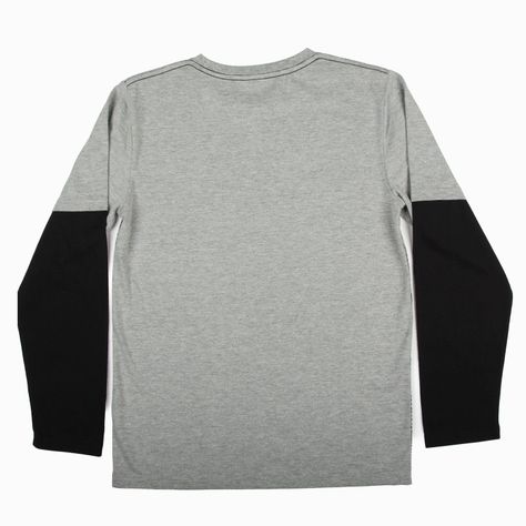 Polera Manga Larga Niño Thanos Avengers Gris Marvel-1