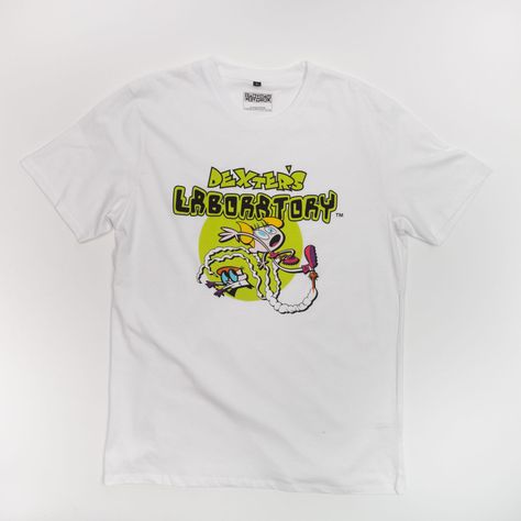 Polera Hombre  Cartoon Network Dexter Blanco-0