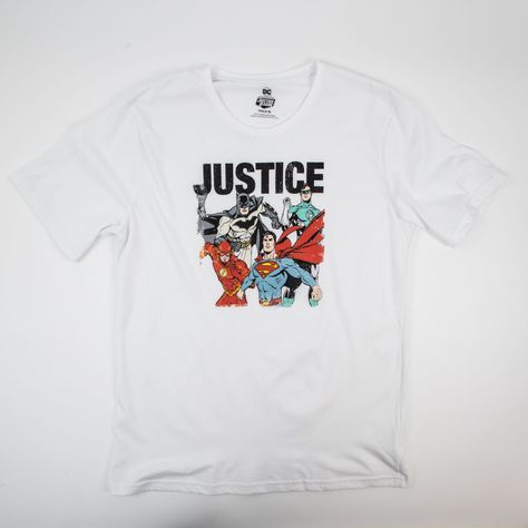 Polera Hombre Justice League Team Blanco DC Comics-0