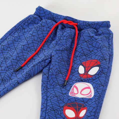 Pantalon de Buzo Niño Spidey Caritas Azul Marvel-2