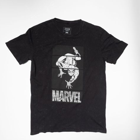 Polera Hombre  Marvel Spiderman Trepar Gris-0