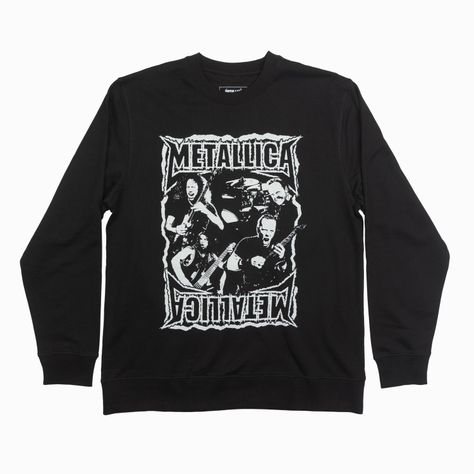 Poleron Hombre Metallica Name Negro Metallica-0
