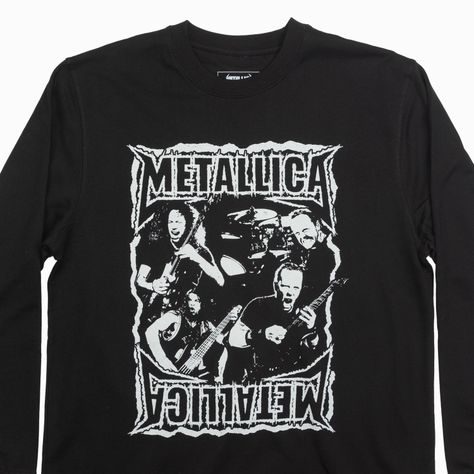 Poleron Hombre Metallica Name Negro Metallica-1