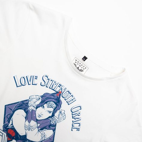 Polera Mujer  Dc Comics Wonder Woman Blanco-1