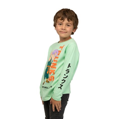 Polera Manga Larga Trunks Verde Dragon Ball-1