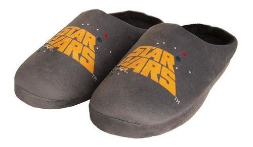 Pantufla Hombre Retro Logo Gris Star Wars-0