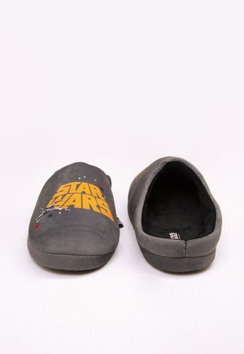 Pantufla Hombre Retro Logo Gris Star Wars-2