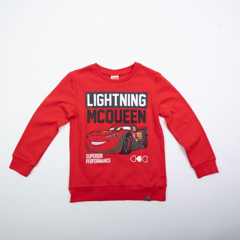 Poleron Niño Cars Super Rojo Disney-0