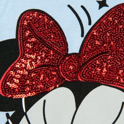 Polera Manga Corta Niña Vuelos Minnie Celeste Disney-3