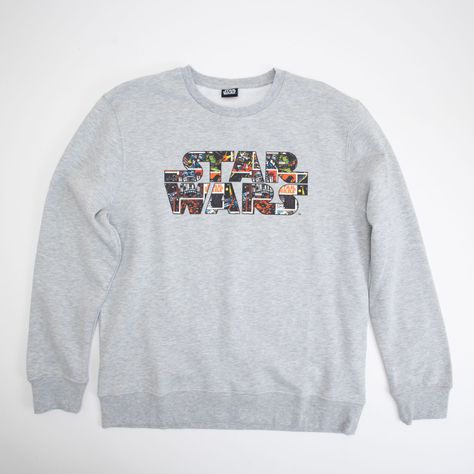 Poleron Hombre Inside Letters Gris Star Wars-0