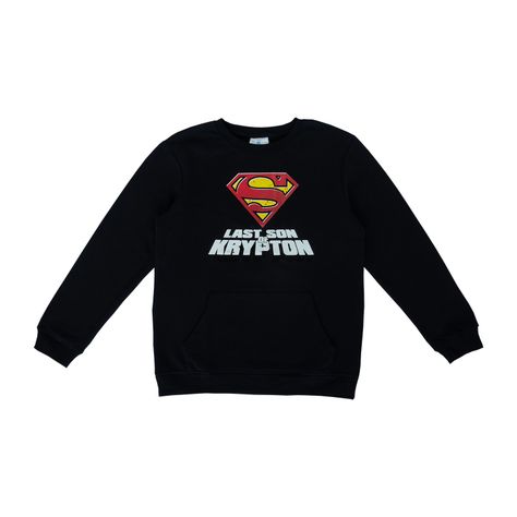 Poleron Niño Superman Last Son Negro DC Comics-3