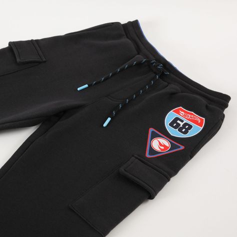 Pantalon De Buzo Niño 68 Negro Hot Wheels-1