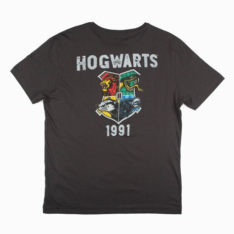 Polera Hombre Howarts 1991 Negro Harry Potter-1