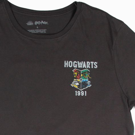 Polera Hombre Howarts 1991 Negro Harry Potter-2