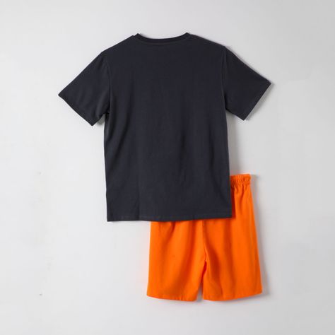 Pijama Corto Niño Uzumaki Gris Naruto-6