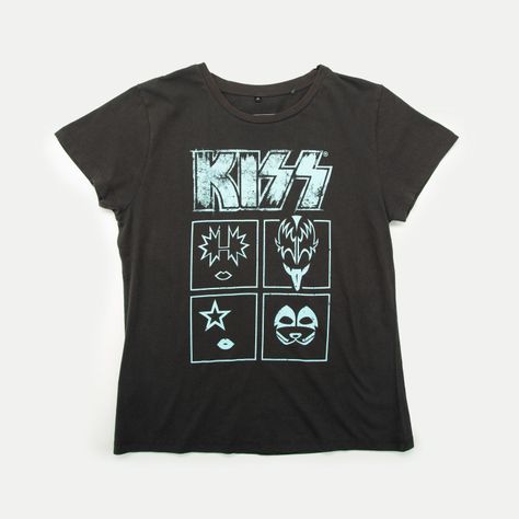 Polera Mujer Siluetas Gris Kiss-0