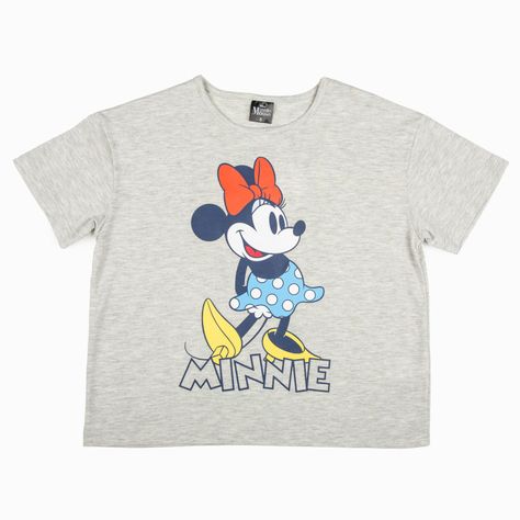 Polera Niña Pose Minnie Gris Disney-2