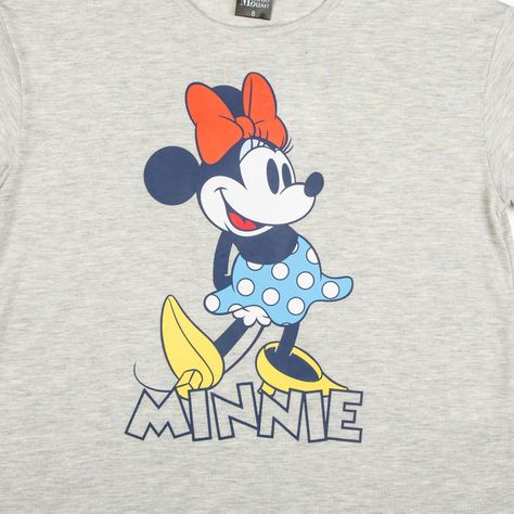 Polera Niña Pose Minnie Gris Disney-4