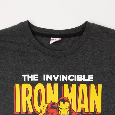 Pijama Hombre Iron Man  The Invinicible Gris Marvel-1