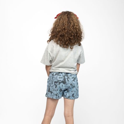 Short Niña Full Print Minnie Azul Disney-1