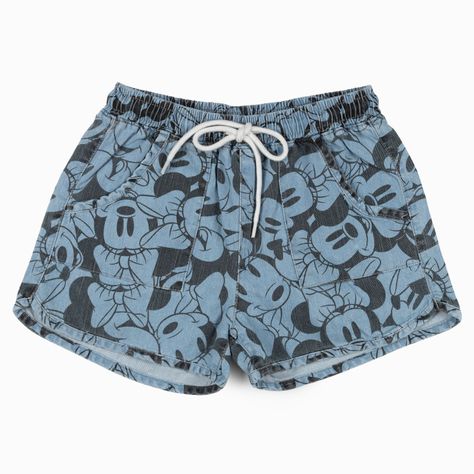 Short Niña Full Print Minnie Azul Disney-2