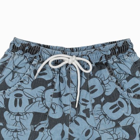 Short Niña Full Print Minnie Azul Disney-4