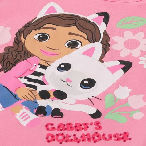 Polera Manga Corta Niña Rosado Gabby Dollhouse-2