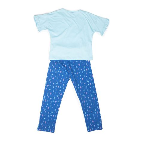 Pijama Niña Frozen Holiday Azul Disney-1