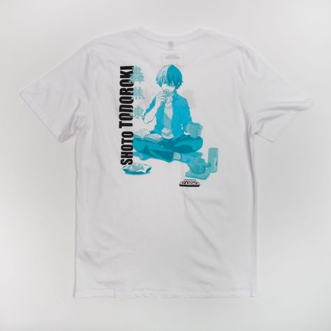 Polera Hombre  My Hero Academia  Shoto Blanco-1