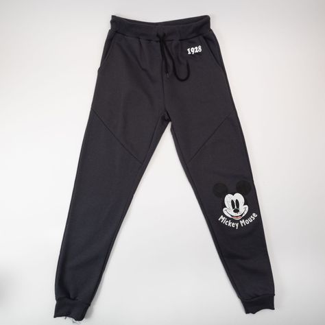 Pantalon de Buzo Mujer Mickey Knee Negro Disney-0