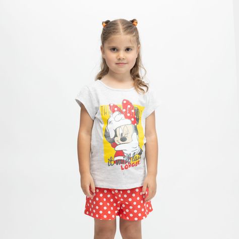 Pijama Niña Minnie Looking For Selfie Rojo Disney-0