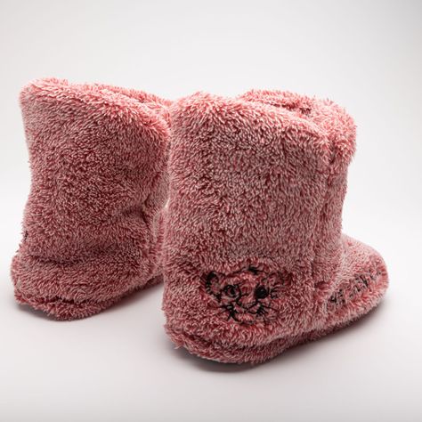 Pantufla Bota Mujer Rey León Carita Rosado Disney-2