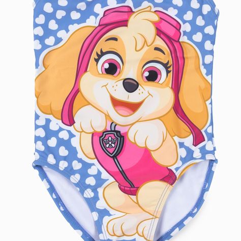 Traje De Baño Niña Skye Azul Paw Patrol-4