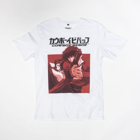 Polera Hombre Cowboy Bebop Blanco-0